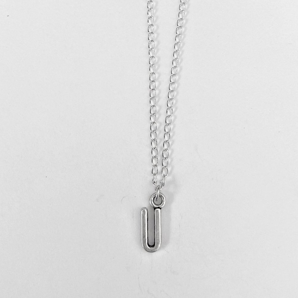 3 for $49 New Silver "U" Initial Necklace